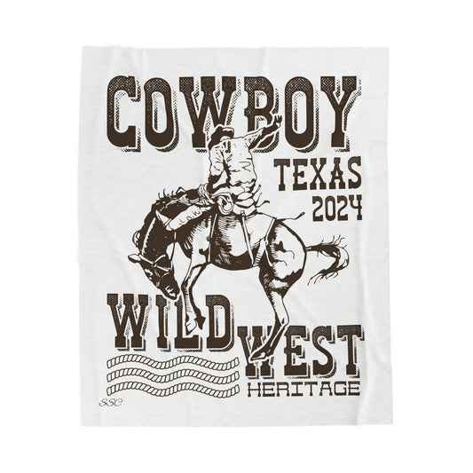 Western Plush Blanket