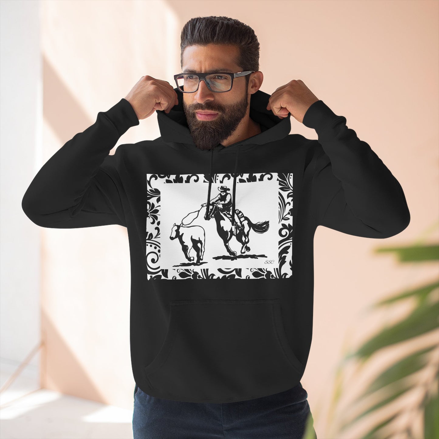 Men's Western Graphic Hoodie